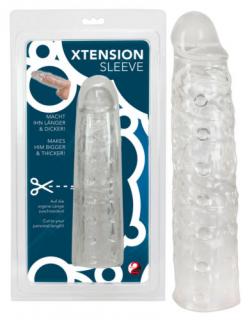 XTension Sleeve transparent - Péniszhosszabbító, péniszköpeny