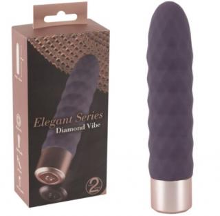 You2Toys Elegant Diamond - akkus rúd vibrátor (sötétlila)