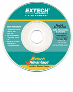 Extech RHT10-SW	GPP számító Szoftver RHT és TH műszerhez