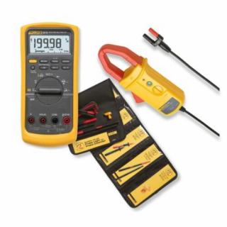 Fluke 87V + i410 + L215 digitális multiméter, i410 lakatfogóval és L215 mérőzsinór készlettel