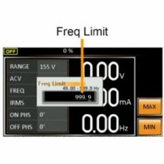 GW Instek APS-004 45-999.9Hz kimneti frekvencia teljesítmény