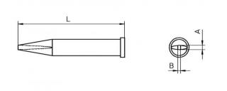Weller XT AL 1.6 x 1.0 mm