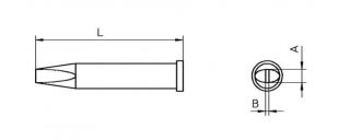 Weller XT C 3.2 x 0.8 mm
