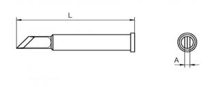 Weller XT KN 2.0 mm, 60 fok