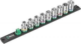 Wera Magnetic Socket Rail C 4 Zyklop Socket Set, gépi dugókulcs készlet 9 db, 1/2"