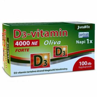 JutaVit D3-vitamin 4000NE Oliva FORTE kapszula (100x)