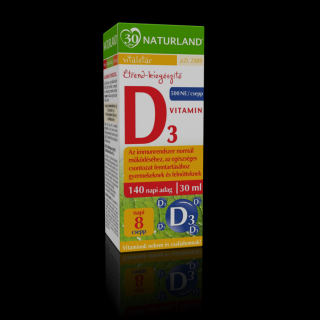 Naturland D3 vitamin étrkiegészítő csepp (30ml)