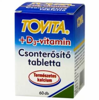 Tovita+D3 vitamin csonterősítő tabletta (60x)