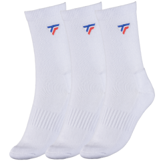 Tecnifibre Tour - 3 pár hosszú szárú fehér zokni