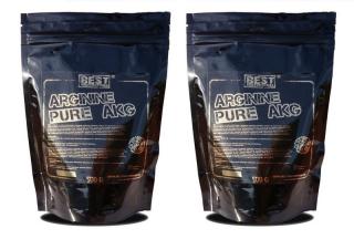 Best Nutrition Arginin pure AKG, 250g + 250g (250 g + 250 g) - Best Nutrition