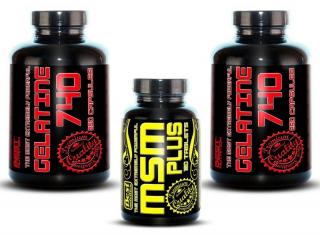 Best Nutrition Zselatin 740 + MSM - 250 kapszula + 250 kapszula + 120 tbl (250kapsz. + 250kapsz. + 120tbl) - Best Nutrition