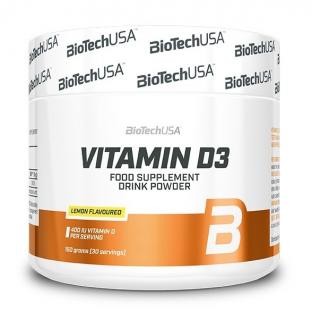 Biotech USA Vitamin D3 por - 150 g (Citrom) - Biotech USA