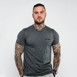 GymBeam Basic Dark Grey póló - szürke - fekete (XL) - GymBeam Clothing