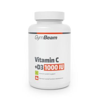 GymBeam C-vitamin + D3 1000 IU - 90 tbl- (90 tabl.) - Gymbeam