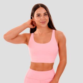 GymBeam Cut Out rózsaszín sportmelltartó - rózsaszín (L) - GymBeam Clothing