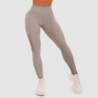 GymBeam Mesh Panel szürke leggings - szürke (L) - GymBeam Clothing