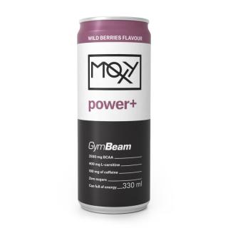GymBeam MOXY power+ Energy Drink - 24 x 330 ml (erdei gyümölcs) - Gymbeam