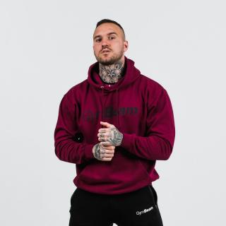 GymBeam PRO Hoodie Burgundy pulóver - burgundy (XXL) - GymBeam Clothing