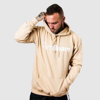 GymBeam PRO Hoodie Sand pulóver - sand - white (L) - GymBeam Clothing