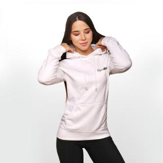 GymBeam PRO Hoodie White női pulóver - fehér - GymBeam Clothing