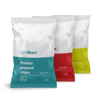 GymBeam Protein Chips - 7 x 40 g (tengeri só) - Gymbeam