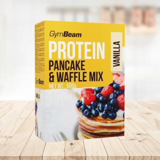 GymBeam Protein Pancake &amp; Waffle Mix - 500g (fekete áfonya) - Gymbeam