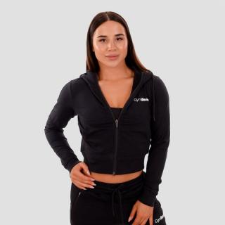 GymBeam TRN fekete női kapucnis pulóver - fekete (L) - GymBeam Clothing