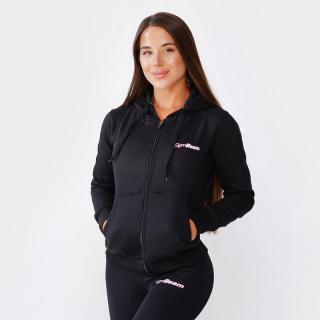 GymBeam Zipper Hoodie Black női pulóver - fekete - GymBeam Clothing