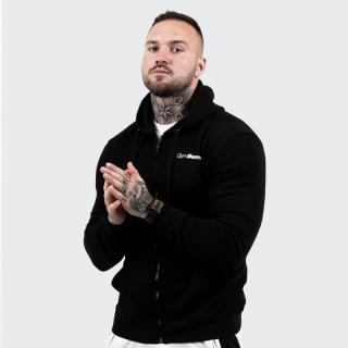 GymBeam Zipper Hoodie Black pulóver - fekete - GymBeam Clothing