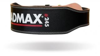 MadMax Full Leather öv - Fekete (S) - MADMAX
