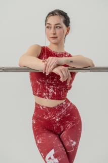 Nebbia Crop tank top ROUGH GIRL 617 - red (L) - NEBBIA