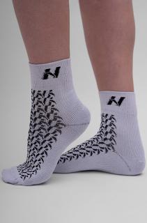 NEBBIA “HI-TECH” N-pattern Crew Zokni 130 - light grey (39-42) - NEBBIA