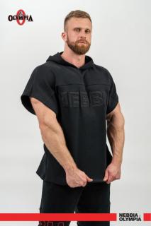 Nebbia Hooded T-shirt Gym Rag top CHAMPION 706 - black (XL) - NEBBIA