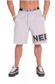 Nebbia Iconic rövidnadrág &quot;Back To The Hard Core Roots&quot; 343 - light grey (XL) - NEBBIA