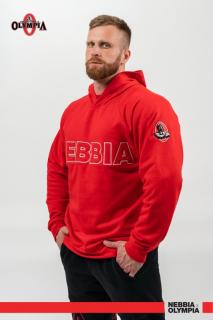 Nebbia Long Pullover Hoodie LEGACY 704 - red (M) - NEBBIA