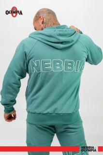 Nebbia Long Zip Up Hoodie BEYOND ORDINARY 707 - green (XXL) - NEBBIA