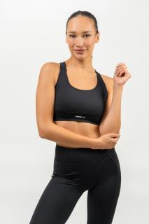 Nebbia Medium-Support Racerback Sportmelltartó AGILE 471 - black (L) - NEBBIA