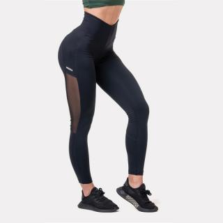 Nebbia Mesh leggings magasított derékkal 573 - Black (M) - NEBBIA