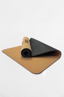 NEBBIA Natural Cork Yoga Mat - brown - NEBBIA