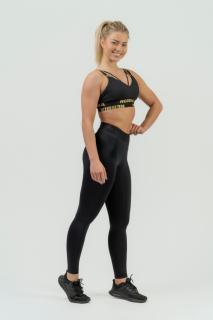 NEBBIA női párnázott sportmelltartó INTENSE Iconic 844 - FEKETE/ARANY (XS) - NEBBIA
