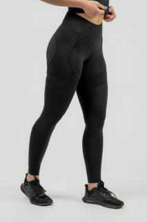NEBBIA Női sport leggings INTENSE Mesh 838-mal - FEKETE (M) - NEBBIA