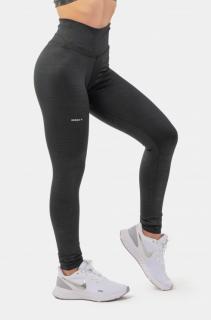 NEBBIA Python magas derekú leggings kígyóbőr mintával 407 - Fekete (S) - NEBBIA