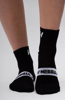 NEBBIA &quot;EXTRA PUSH&quot; Crew Zokni 128 - black (35-38) - NEBBIA