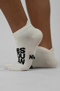 NEBBIA &quot;HI-TECH&quot; Ankle Zokni YES YOU CAN 122 - white (39-42) - NEBBIA