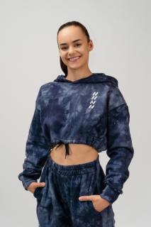 NEBBIA Re-fresh Women’s Crop Hoodie 591 - blue (M) - NEBBIA