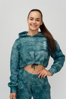 NEBBIA Re-fresh Women’s Crop Hoodie 591 - green (XS) - NEBBIA