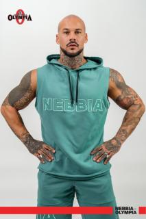 Nebbia Sleeveless Hoodie Sweatshirt IRON BEAST 710 - green (L) - NEBBIA
