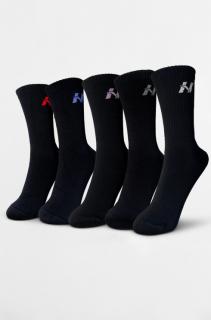 NEBBIA Sneaker Zokni 5-Pack 164 - black (39-42) - NEBBIA