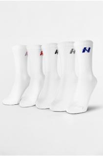 NEBBIA Sneaker Zokni 5-Pack 164 - white (39-42) - NEBBIA