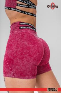 Nebbia Washed High Waisted Leggings rövidnadrág
 HERITAGE 780 - red (L) - NEBBIA